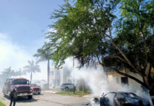 Fuego consume unidad en lujoso fraccionamiento