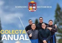 Seminario de Matamoros tendrá colecta a favor de esta casa de formación de los futuros sacerdotes