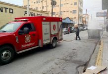 Bomberos sofocan incendio en contenedor de basura en la zona Centro