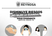 Llama Gobierno de Reynosa a no bajar la guardia frente a COVID-19