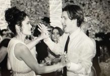 Salma Hayek baila con Cruz Beckham en una boda