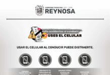 Evita accidentes al conducir, no uses teléfono celular