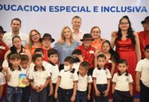 Presiden Chucho Nader y Aída Féres Inicio del Mes de la Educación Especial