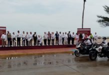 Dan banderazo de arranque del Operativo Nacional en playa Miramar.