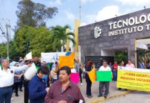 Realiza otro plantón de Sindicalizados del Tecnológico de Madero