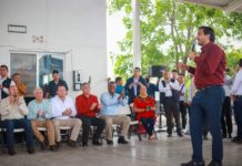 Visita alcalde Carlos Peña Ortiz, y Gobernador Américo Villarreal, albergue Senda de Vida 1