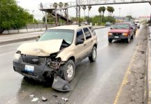 “Carambola” de unidades deja daños y obstrucción en carretera