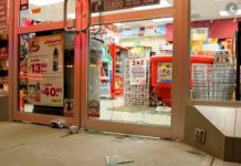 Ratero roba y ocasiona daños en tienda comercial