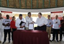 Atestigua gobernador firma de convenio entre AISTAC y gobierno de Altamira para dragar laguna; es muestra de una sociedad colaborativa, destaca