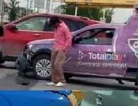 Accidentes viales dejan cuantiosos daños y caos vehicular