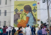 Alcalde Carlos Peña Ortiz, inaugura tres Murales en la zona Centro