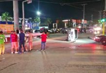Aparatoso accidente deja lesionados, daños materiales y caos vial