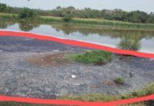 Emanaciones en laguna tienen en alerta vecinos del norte de Madero.