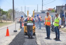 Supervisa Chucho Nader Reencarpetado en Avenidas de la Zona Norte