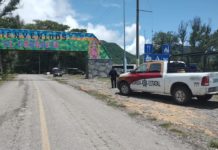 Guardia Estatal con vigilancia permanente en El Chorrito
