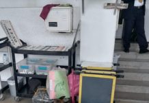 Binomio canino de la Guardia Estatal localiza mochila con droga en central de autobuses de El Mante