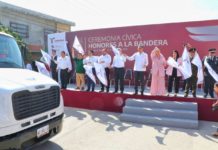 Entrega gobernador 12 camiones recolectores de basura a Victoria