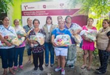 Entrega SEBIEN despensas en los 43 municipios de Tamaulipas