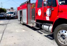 Bomberos acuden a conato de incendio en vivienda