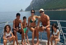 Cristiano Ronaldo y Georgina disfrutan vacaciones en Italia con sus hijos