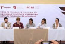 Firman convenio de colaboración planteles tecnológicos de Matamoros