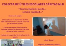 Inicia Cáritas importante colecta de útiles escolares