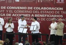 Firman Tamaulipas e Infonavit convenio para beneficiar a 115 mil trabajadores