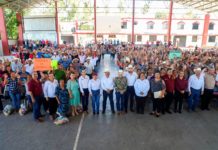 Entrega SEBIEN apoyos alimenticios en la zona centro y sur de Tamaulipas