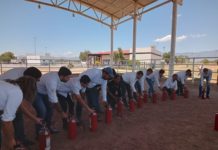 Capacitan a brigadistas de Torre Bicentenario en protección civil