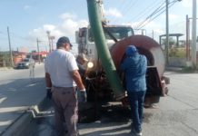 Sondeó COMAPA drenajes en las colonias 16 de Septiembre y Unidad Obrera