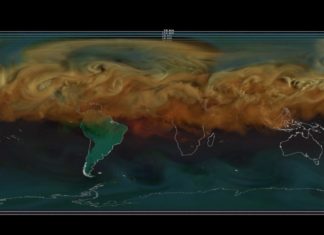 Preocupante modelación de la NASA muestra todo el CO2 que emitimos en un año