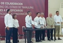 Con firma de convenio beneficiaran a cientos de trabajadores en Tamaulipas