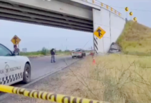 Vuelca unidad y muere una persona sobre carretera de Río Bravo a Reynosa