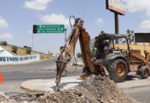 Inició COMAPA rehabilitación de drenaje sanitario en Libramiento Reynosa-San Fernando