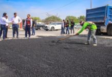 Acelera Gobierno de Carlos Peña Ortiz programa de bacheo