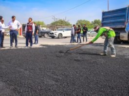 Acelera Gobierno de Carlos Peña Ortiz programa de bacheo