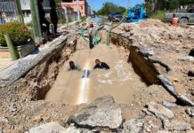 Subsanó COMAPA fuga de agua potable en colonia Módulo 2000