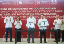 Firmaron Gobierno de Tamaulipas e INFONAVIT Convenio de Colaboración