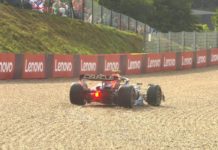 ‘Checo’ abandona Carrera Sprint del GP de Bélgica que gana Verstappen