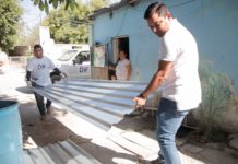 istema DIF Tamaulipas entrega 500 láminas a familias de Jaumave