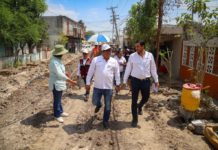 Supervisaron Alcalde de Reynosa y vecinos la calle Fco. Zarco