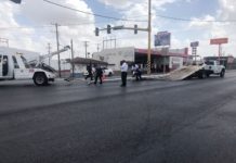 Exhorta Tránsito y Vialidad a circular con precaución en bulevar Morelos