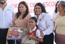 Participa Úrsula Salazar en inicio de ciclo escolar 2023-2024 en Tampico