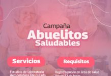 Del 21 al 23 de agosto Campaña de Abuelitos Saludables