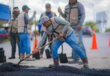 Rehabilita avenidas Gobierno de Reynosa con incesante jornada de bacheo