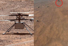Así espió el helicóptero Ingenuity al rover Perseverance durante un vuelo en Marte