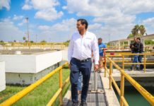 Efectuó Alcalde de Reynosa supervisión a la planta potabilizadora Benito Juárez