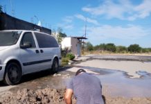 Atendió COMAPA reportes de fugas de agua en San Valentín
