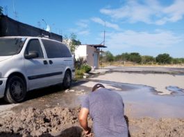 Atendió COMAPA reportes de fugas de agua en San Valentín