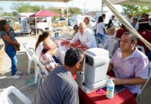 Recibieron en Jardines Coloniales servicios médicos del Gobierno de Reynosa